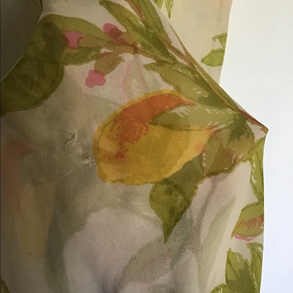 Anthropologie brand Tiny asymmetrical lemon top - Picture 3 of 3